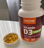 Вітамін Д 1000 Jarrow Formulas Vitamin D3 1000 IU 200 капсул, фото 5