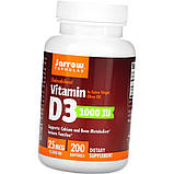 Вітамін Д 1000 Jarrow Formulas Vitamin D3 1000 IU 200 капсул, фото 6