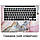 Комплект захисних наклейок для Apple MacBook Pro / Air з принтом Мармур (Marble), фото 5