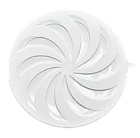 Решітка вентиляційна кругла пластикова з регулюванням 80-150 мм AirRoxy біла 02-325