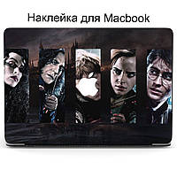 Комплект защитных наклеек для Apple MacBook Pro / Air Гарри Поттер (Harry Potter) Middle Top Bottom