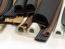 Ущільнювачі для дверей. Профіль D, E, P