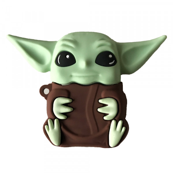 Чохол для навушників AirPods 1/2 BABY YODA Brown, фото 1