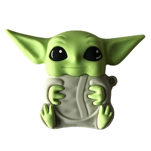 Чохол для навушників AirPods 1/2 BABY YODA Grey