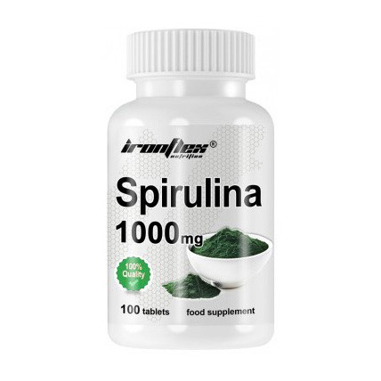 Спіруліна Iron Flex Spirulina 1000 mg 100 таблеток, фото 1