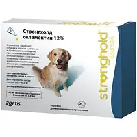 Стронгхолд (упак№3) 30 мг 12% 0,25 мл 2,5-5,0кг соб. 240мг, 20,1-40кг, Капли, Собаки