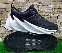 Подростковые кроссовки Adidas Sharks Black White,натуральная кожа