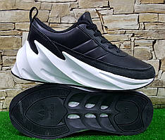 Підліткові кросівки Adidas Sharks Black White, натуральна шкіра.p.36 (23,5) см / 41 (26,5) см