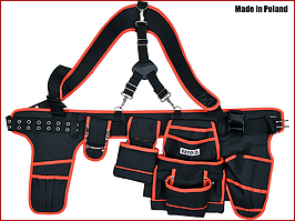 Пояс для інструменту на лямках,2 кобури Yato YT-74071