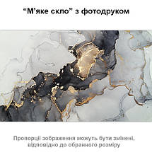 Покриття для столу, м'яке скло з фотодруком, Текстура мармуру 60 х 100 см (1,2 мм), фото 5