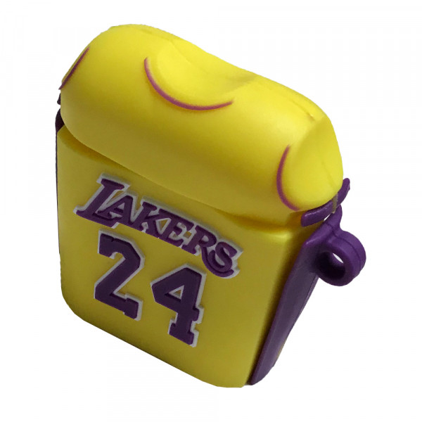 Чохол для навушників AirPods 1/2 LAKERS 24 Yellow, фото 1