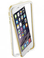 Чохол-бампер Cellular Line Bumper Satin for iPhone 6/6S Plus Gold (BUMPSATINIPH655H)
