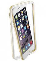 Чехол-бампер Cellular Line Bumper Satin for iPhone 6/6S Plus, Gold (BUMPSATINIPH655H)