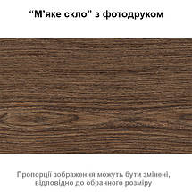 Покриття для столу, м'яке скло з фотодруком, Текстура дерева 60 х 100 см (1,2 мм), фото 4
