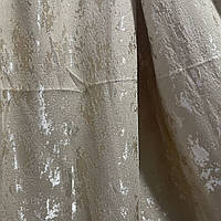 Мармурова тканина на метраж, колір світло-бежевий, висота 2.8 м (M19-3)