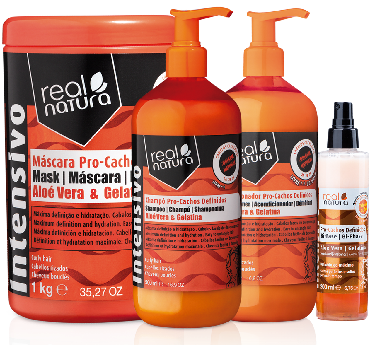 Набір Real Natura Pro-Cachos Definidos для зволоження і розплутування волосся