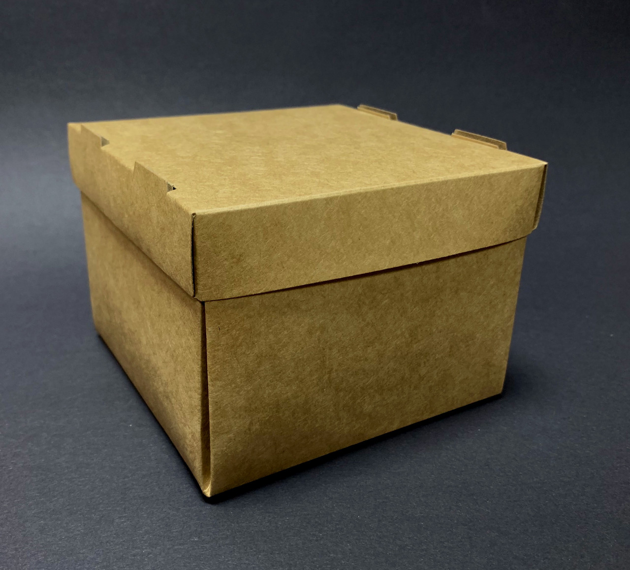 Коробка з крафт картону 120х120х90 мм