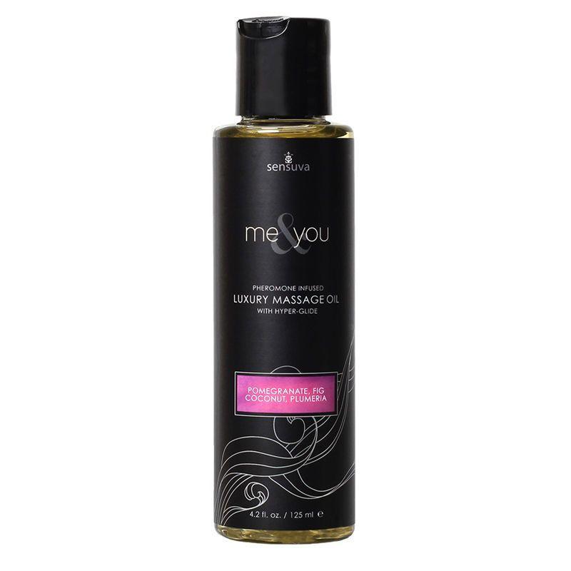 Массажное масло Sensuva - Me & You Pomegranate, Fig, Coconut & Plumeria (125 мл) с феромонами   | Limon