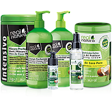 Набір Real Natura Pro-Nutricao Extra Coco для харчування, гладкості і блиску волосся
