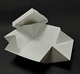 Коробка для бургера 120х120х90мм біла ламінована (100шт), фото 2