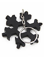 Мультитул-сніжинка 18 в 1 - багатофункціональний інструмент (викрутка, шестигранник, гайковий ключ), фото 2