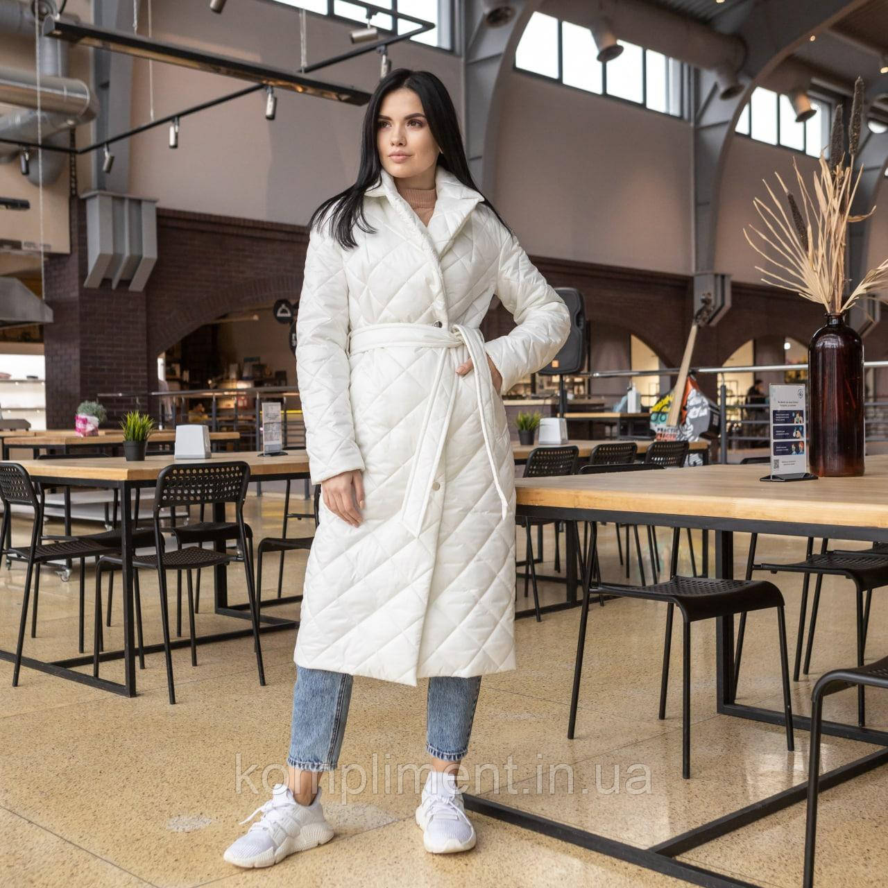 Модне жіноче молодіжне весняне пальто "Стокгольм", біле