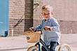 Велосипедний плетений кошик Trybike для біговела зі шкіряними ременями (TBS-200-BSK), фото 3