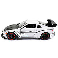Іграшкова машинка металева Nissan GT-R «АвтоЕксперт» Ніссан ГТ-Р білий звук світло 15*4*7 см (700701), фото 3