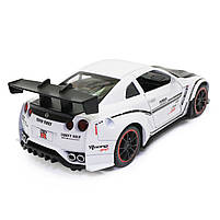 Іграшкова машинка металева Nissan GT-R «АвтоЕксперт» Ніссан ГТ-Р білий звук світло 15*4*7 см (700701), фото 4