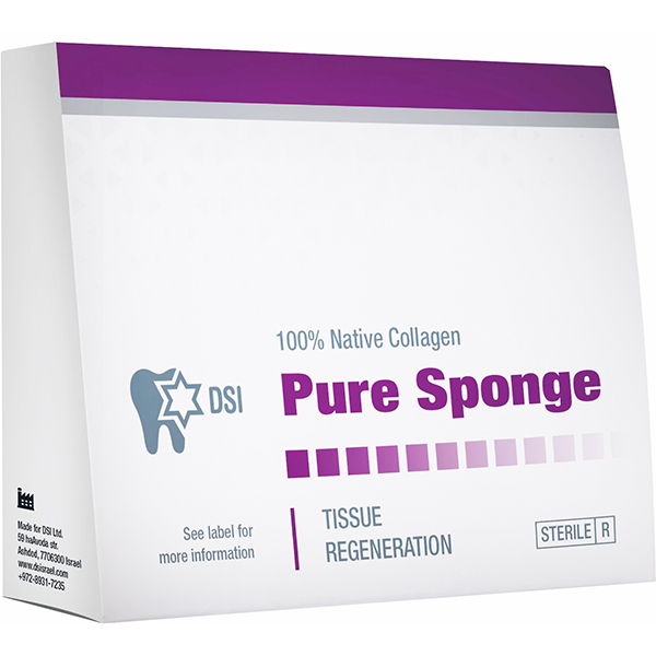 Pure Sponge Economy Cube 10×10 - Чиста колагенова губка, куб, економна упаковка