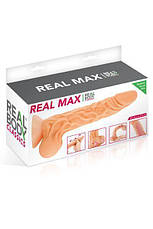 Фалоімітатор з рухомою крайньою плоттю Real Body - Real Max | Limon, фото 3