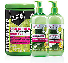 Набір Real Natura Pro-Quebradiсos Abacate e Mel для ламкого волосся