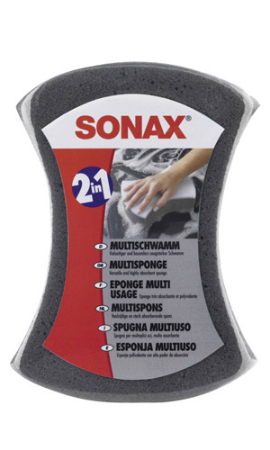 Губка +антимошка 2 в 1 для миття авто Sonax MultiSponge двостороння