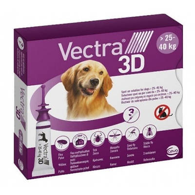 Вектра 3D инсектоакарицидные краплі для собак 25,1-40,0 кг