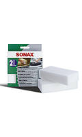 Меламиновая губка для очистки загрязнений салона и кузова авто (2 шт) Sonax Dirt Eraser