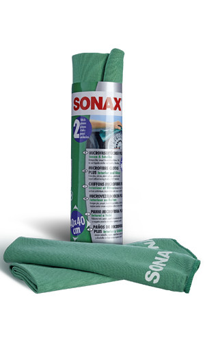 Набір серветок із мікрофібри (2 шт.) для салону Sonax Microfibre Cloth Plus 40х40 см