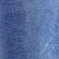 Лляна легка тканина в синьому кольорі на метраж (М1-16), фото 2