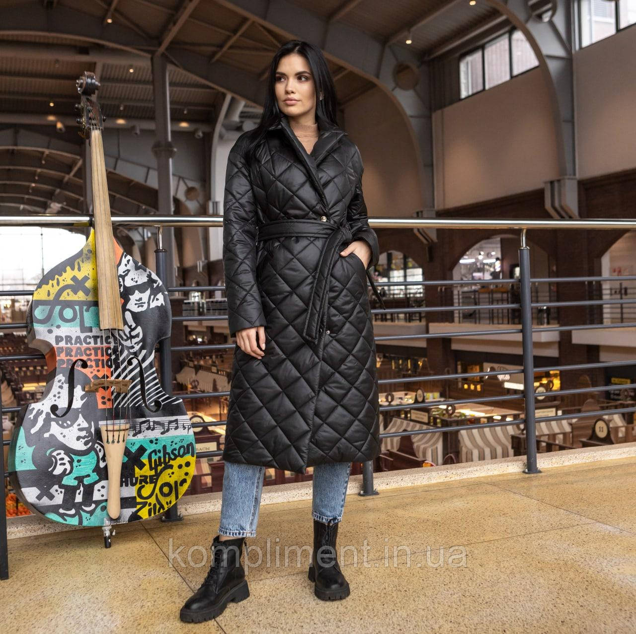 Модне молодіжне жіноче весняне пальто "Стокгольм", чорний