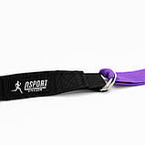 Тренувальні петлі trx для кросфіту (трх тренажер для фітнесу та турніка) OSPORT Lite (FI-0037) Чорно-фіолетовий, фото 3