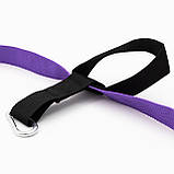 Тренувальні петлі trx для кросфіту (трх тренажер для фітнесу та турніка) OSPORT Lite (FI-0037) Чорно-фіолетовий, фото 4