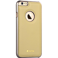 Кожанный чехол накладка Comma Icon Series for iPhone 6/6S Plus, Champagne