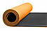 Килимок для йоги та фітнесу EasyFit TPE+TC 6 мм двошаровий помаранчево-чорний, фото 5
