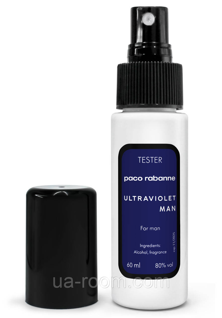 Тестер чоловічий Paco Rabanne Ultraviolet Man, 60 мл K-334, фото 1