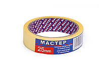 Малярна стрічка "Мастер" 25мм жов.(9сп,54 шт/ящ)