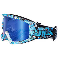 Маска-окуляри гірськолижні SPOSUNE дзеркальні MT-035-BL (оправа-синя