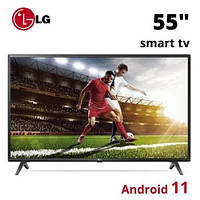 LED Телевизор LG 55 дюймов 4К Smart TV Android 11 Ультра Тонкий Т-2 Wi-Fi USB HDMI Телевизор ЛЖ 55 смарт 4к