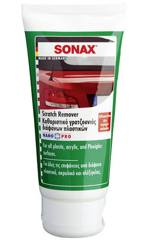 Поліроль для фар і прозорого пластику Sonax NanoPro Scratch Remover (Німеччина) 75 мл, фото 2