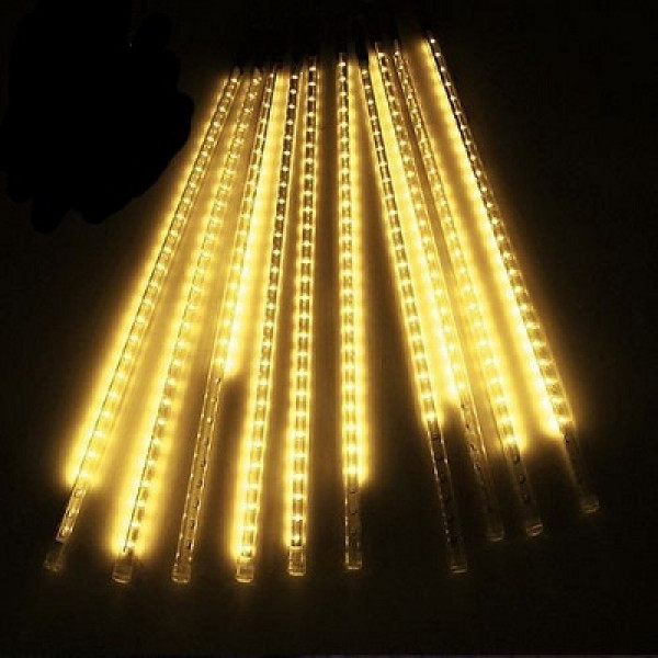 Світлодіодна гірлянда Зовнішні бурульки (Метеоритний дощ) на 288 Led електрична біла тепла 4,1 м, фото 1