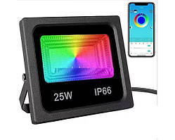 Прожектор SMART LED 25 W IP66 RGB bluetooth із застосунком