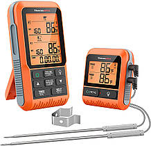 Бездротовий двоканальний термометр (до 150 м) ThermoPro TP826 (-10..+300 °C) з таймером і 7 режимами для м'яса